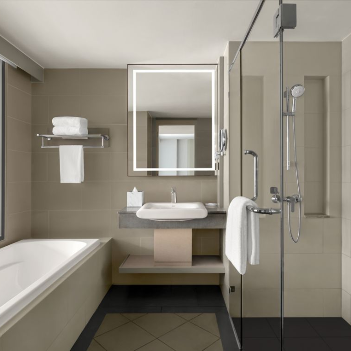 deluxe with bathtub city view